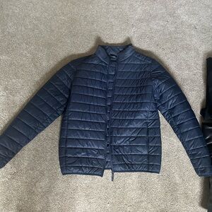 Men's Classic Blue Puffer Jacket